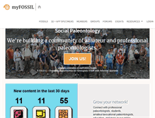 Tablet Screenshot of myfossil.org